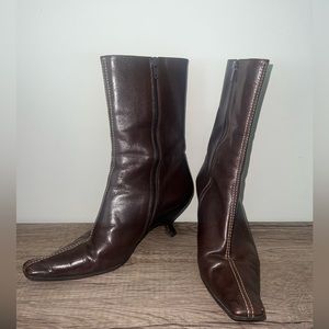 MIU MIU vero cuoio brown boots